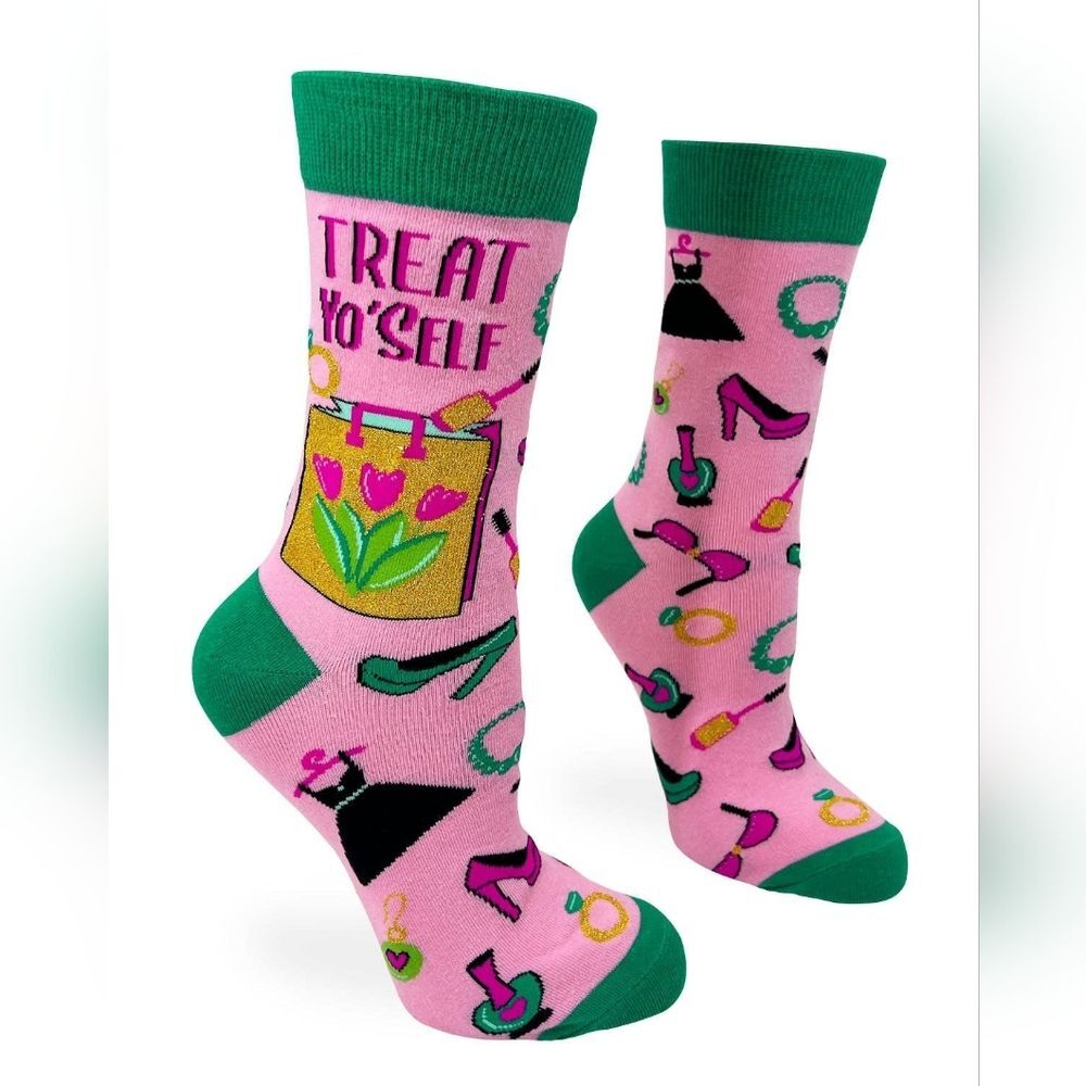 Fabdaz "Treat Yo' Self" Women's Socks